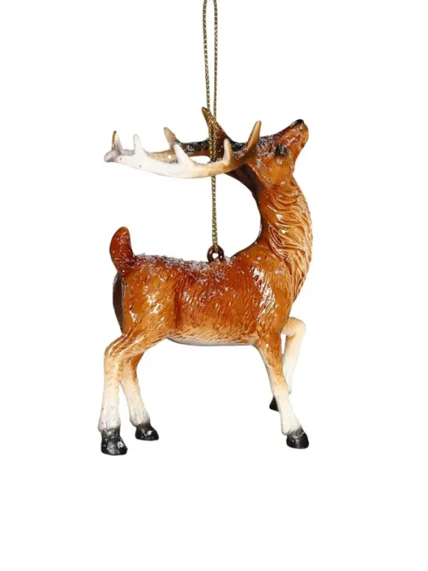 Ёлочная игрушка &laquo;Глазурь. Олень&raquo;, 10&times;10.5 см, коричневая
