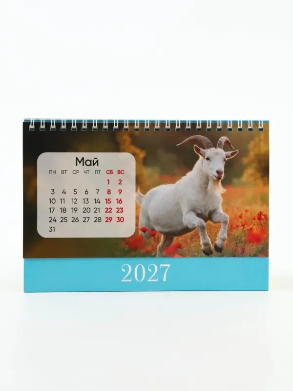 Календарь 2027 настольный, домик, 14&times;20 см