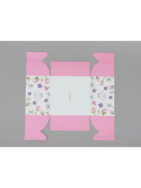Коробка для капкейков, кондитерская упаковка, 4 ячейки &laquo;Today is a good day&raquo;, 16&times;16&times;10 см