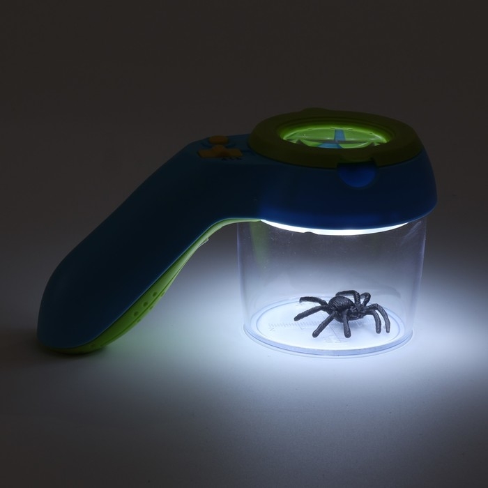 Набор Набор "Юный натуралист": стакан, лупа с линзой 35мм, с подсветкой