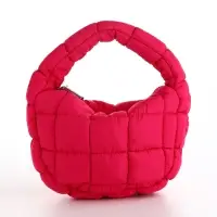Сумка молодёжная на молнии, 23&times;4&times;15 см, розовая