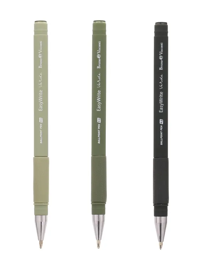 Ручка шариковая BrunoVisconti.EasyWrite.Verde, 0.5 мм, стержень синий, МИКС