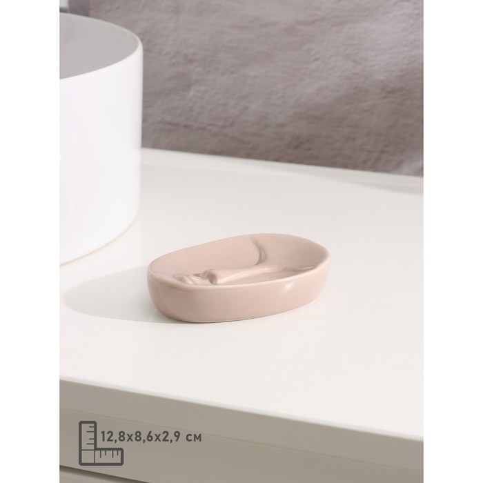 Набор аксессуаров для ванной комнаты Доляна «Вуду», 3 предмета (мыльница, дозатор для мыла, стакан), цвет молочный Набор аксессуаров для ванной комнаты Доляна «Вуду», 3 предмета (мыльница, дозатор для мыла, стакан), цвет молочный