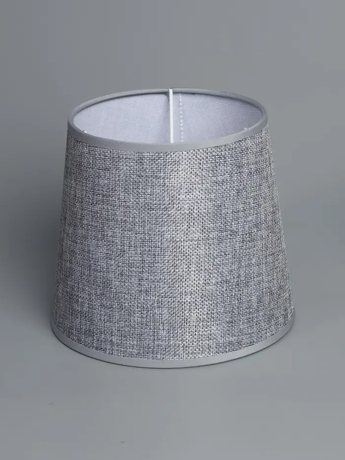 Абажур BayerLux &laquo;Кантри. Рогожка&raquo;, E27 или E14, серый, меланж, 18&times;18&times;15.5 см