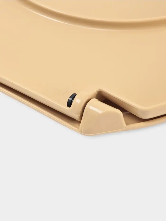 Сиденье для унитаза &laquo;Декор. Кожа&raquo;, 44.5&times;37.5 см, с крышкой, коричневое