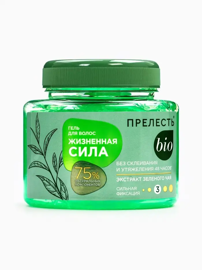 Гель для укладки Прелесть Bio &laquo;Жизненная сила&raquo;, сильная фиксация, 250 мл