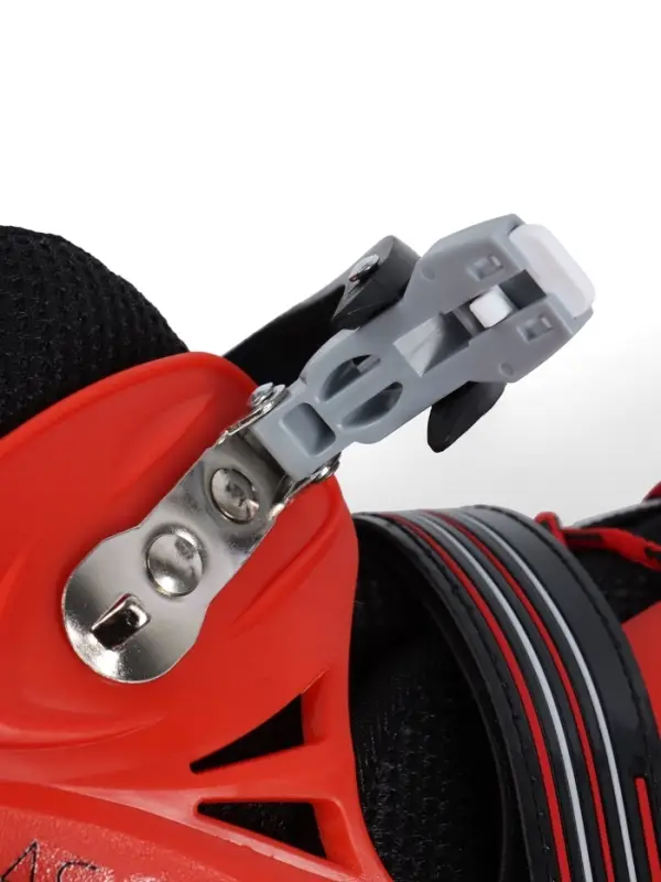 Коньки для фитнеса с роликовой платформой BlackAqua (р.34-37, красный)