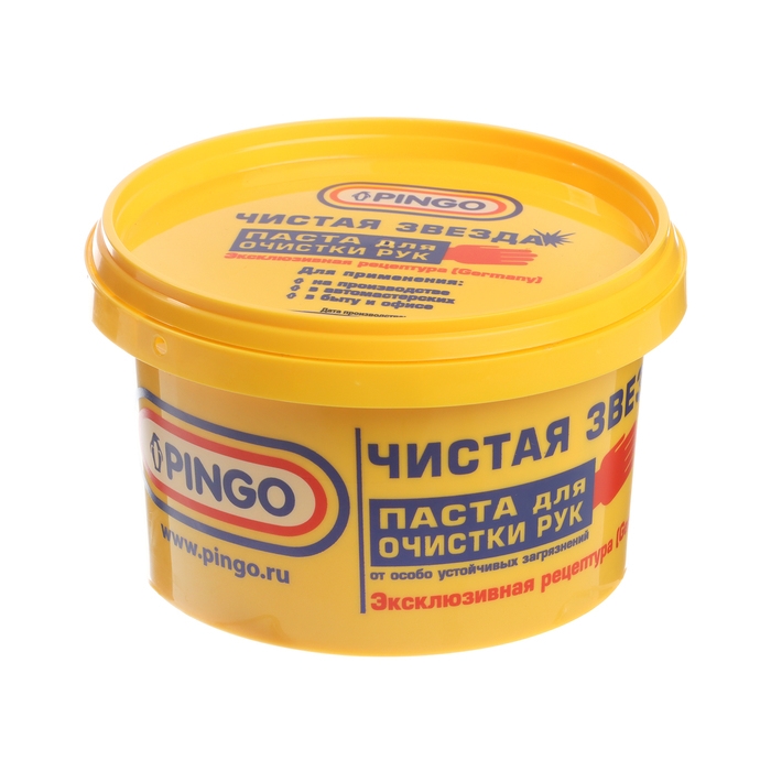 Паста для очистки рук PINGO с антисептическими свойствами, банка, 650 мл Паста для очистки рук PINGO с антисептическими свойствами, банка, 650 мл
