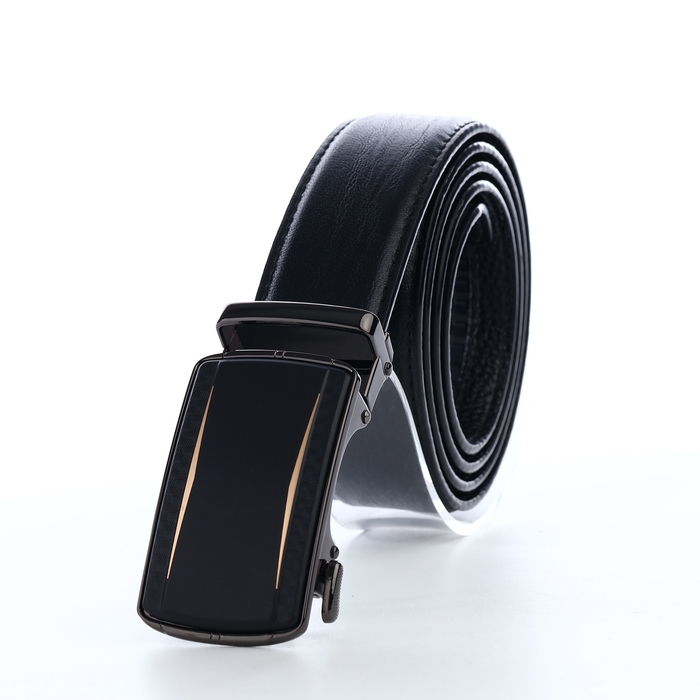 Ремень мужской, ширина 3,6 см, пряжка автомат, цвет чёрный Ремень мужской, ширина 3,6 см, пряжка автомат, цвет чёрный