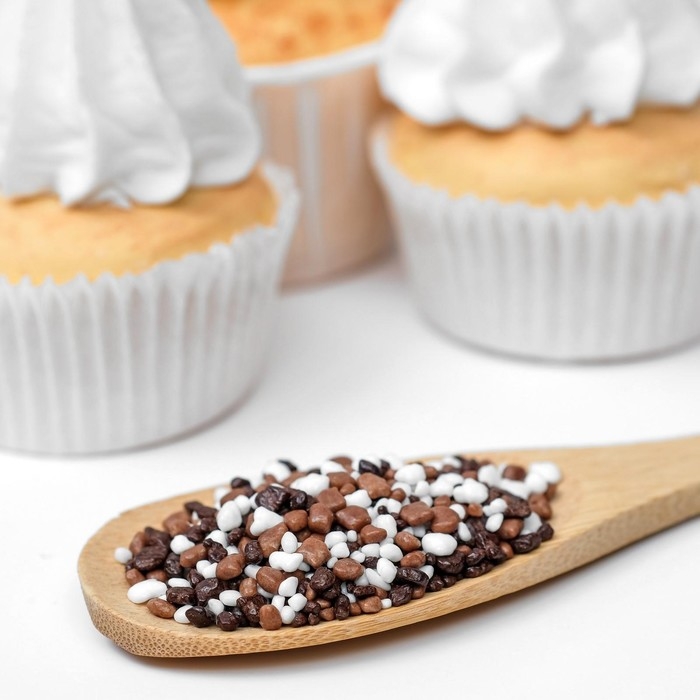 Кондитерская посыпка с мягким центром "Крошка Люкс", трехцветная, 50 г