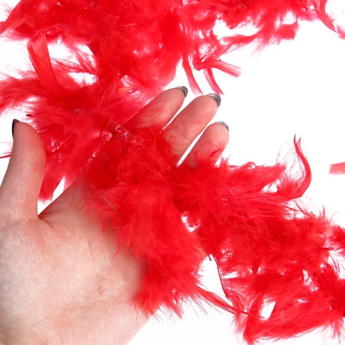 Карнавальный шарф, 1,8 метра, цвет красный Карнавальный шарф, 1,8 метра, цвет красный