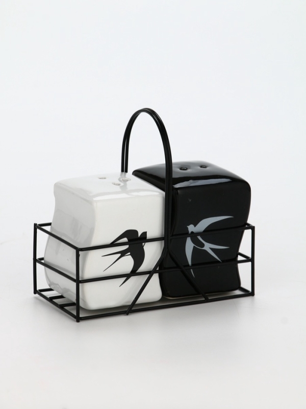 Набор для специй на подставке Дорого внимание «Ласточки», 2 шт