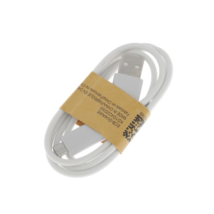 Кабель Luazon, microUSB - USB, 1 А, 1 м, белый