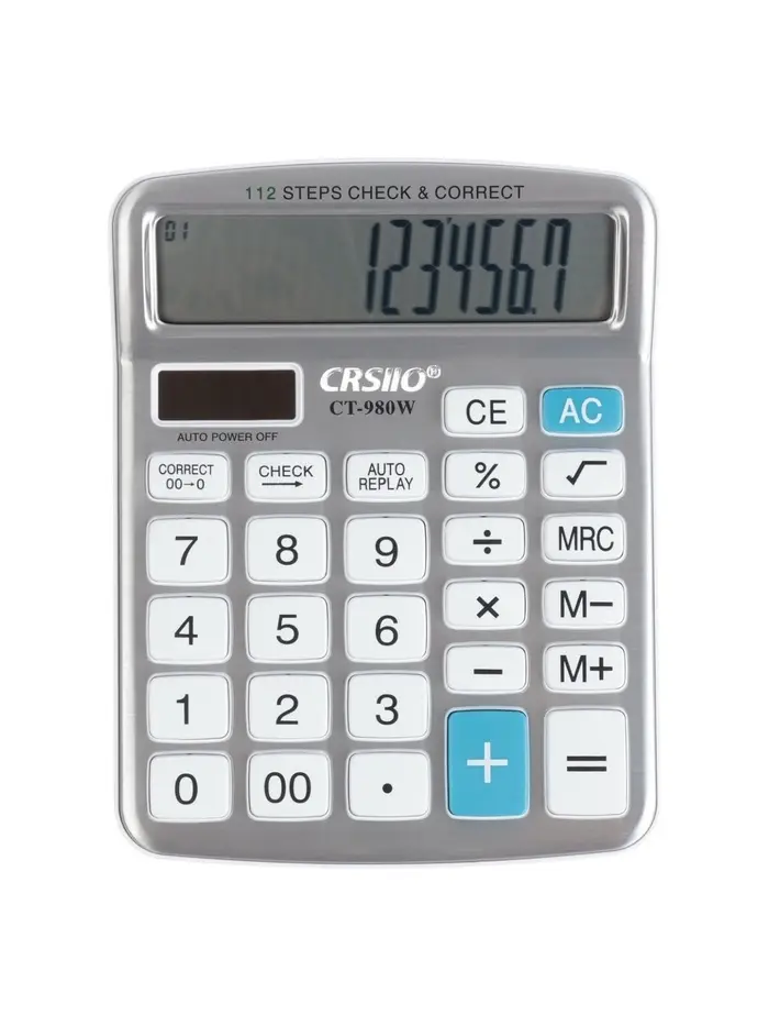 Калькулятор настольный 12-разрядный SDC-3822C корпус белый Калькулятор настольный 12-разрядный SDC-3822C корпус белый