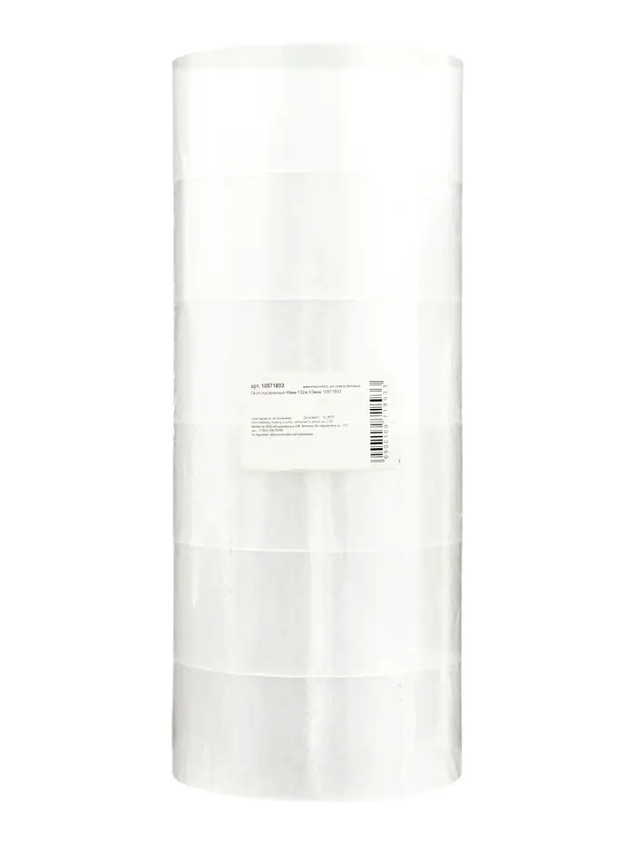 Скотч прозрачный 48 мм 132 м 40 мкм