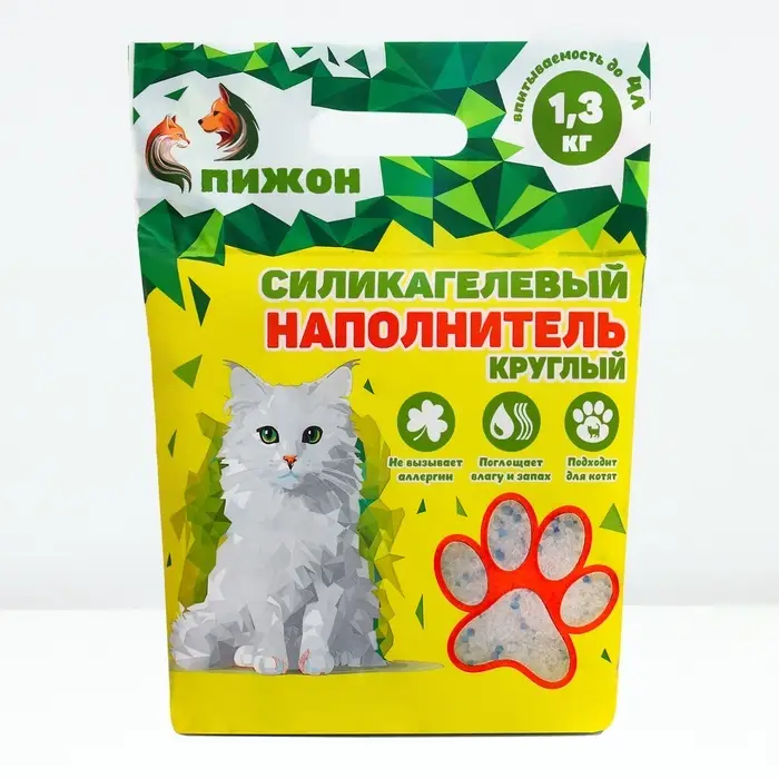 Наполнитель силикагелевый &laquo;Пижон&raquo;, 4 л