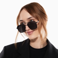 Очки солнцезащитные uv 400, дужка 13.1 см, ширина 12.5 см, линза 4.9×5.3 см