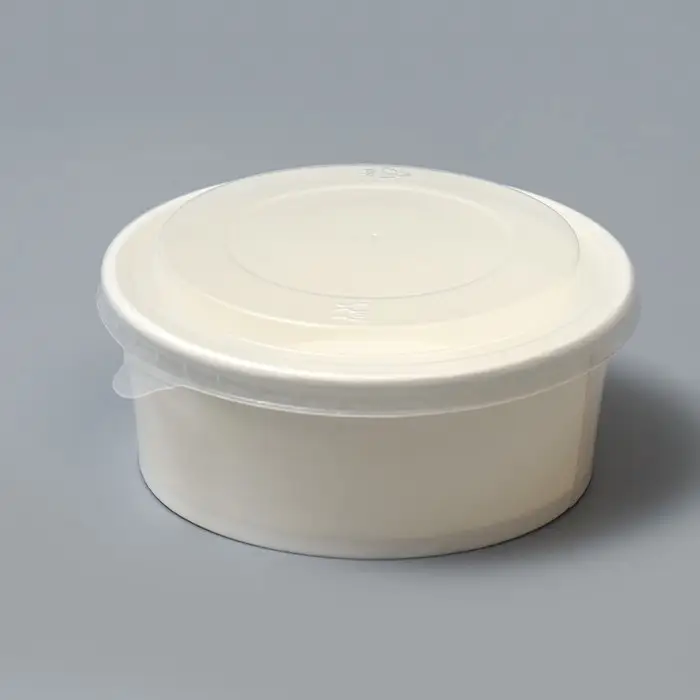 Салатник белый, с пластиковой крышкой, 750 мл Салатник белый, с пластиковой крышкой, 750 мл