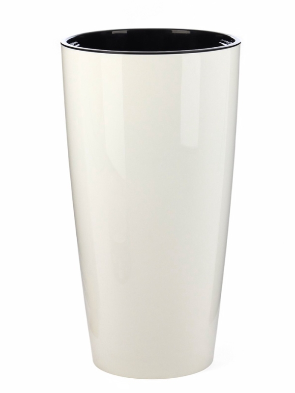 Кашпо "Рондо" 35л (со вставкой 15л), белый