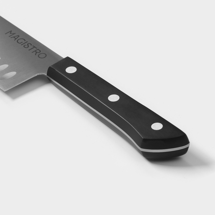 Нож кухонный сантоку Hinshitsu, нержавеющая сталь, 17,8 см, чёрный Нож кухонный сантоку Hinshitsu, нержавеющая сталь, 17,8 см, чёрный