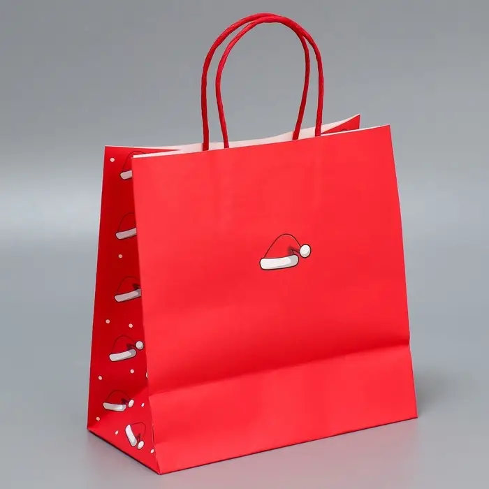 Набор пакетов подарочных новогодних &laquo;Это на Новый год&raquo;, 6 шт., 22&times;22&times;11 см