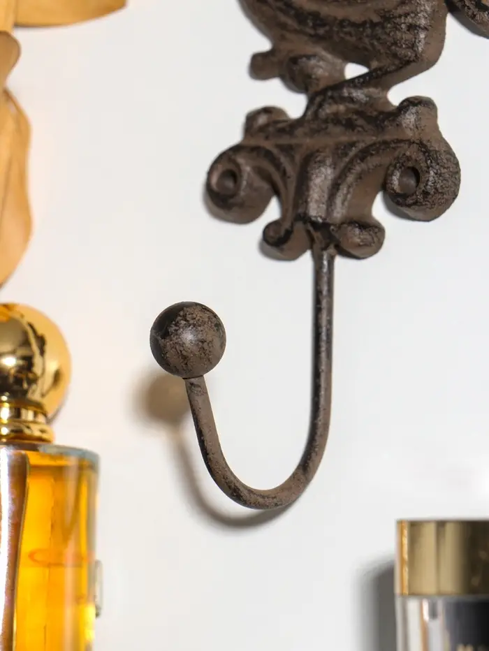 Крючок настенный &laquo;Сова на ветке&raquo;, ключница декоративная, чугун, 8&times;18&times;6 см