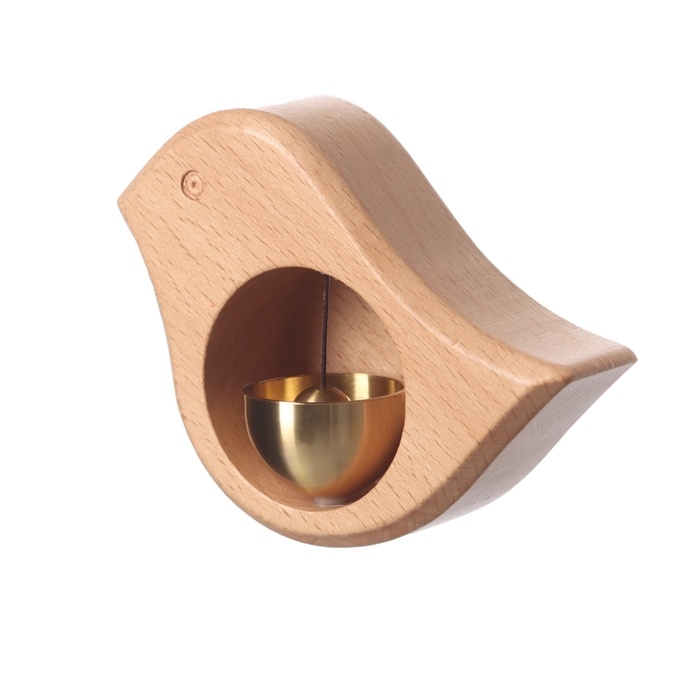 Колокол магнитный бук  Колокол магнитный бук "Птичка" 10,5х8,5х3 см