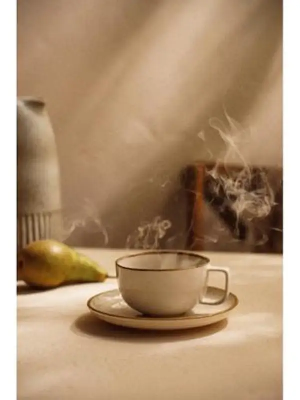 Чайная пара SL Home &laquo;Леггеро&raquo;, 280 мл, блюдце d=14 см, фарфор, бежевая