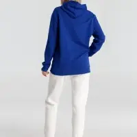 Толстовка с капюшоном унисекс Hoodie, ярко-синяя, размер XS