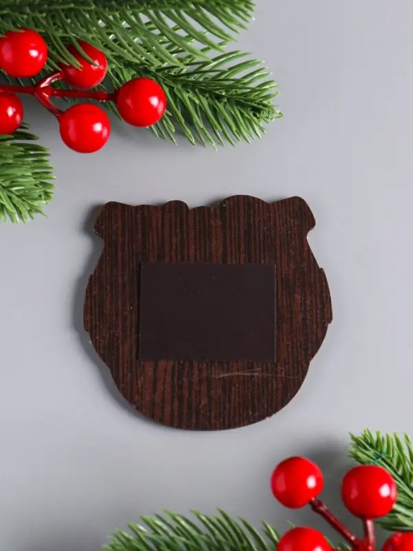 Магнит новогодний подкова  Магнит новогодний подкова "Любви и нежности" 7х7 см