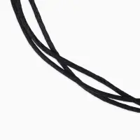 Шнурок для крестика, набор 3 шт. длина 100 см, диаметр 1.5 мм, нейлоновый гайтан, черный