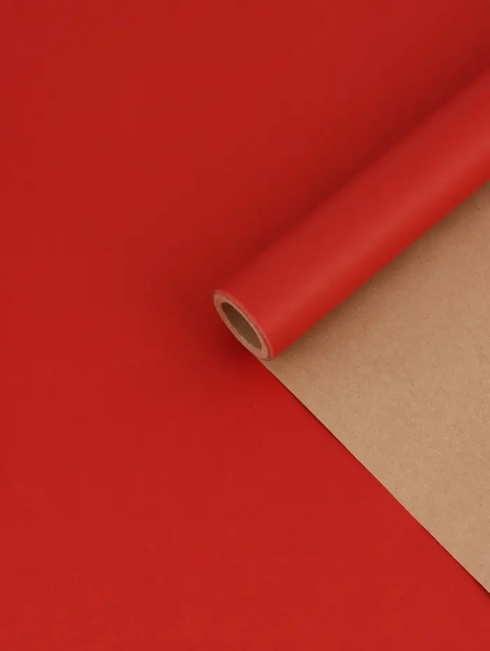 Бумага упаковочная крафт, "МИКС №1", 3 цвета, 0.68&times;5&plusmn;5% м, 70 г