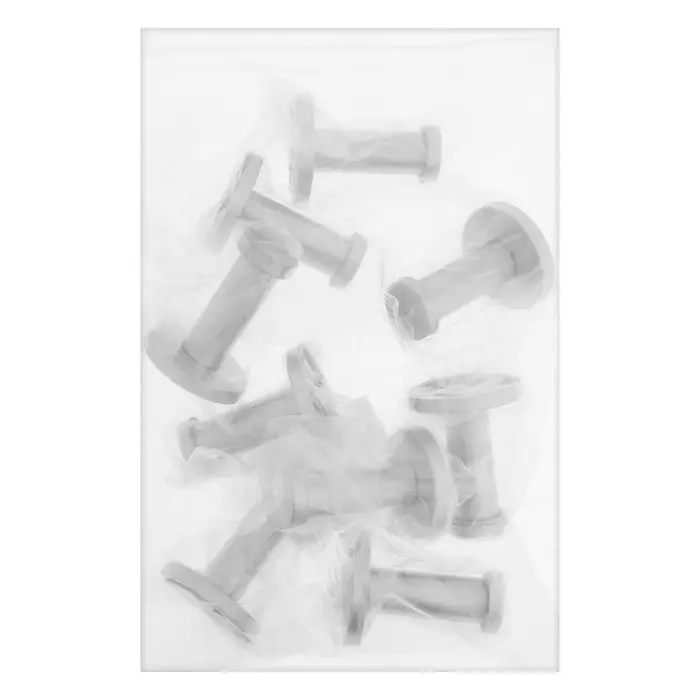 Крючок мебельный ТУНДРА TKO010, однорожковый, 16&times;50 мм, нержавеющая сталь, 10 шт.