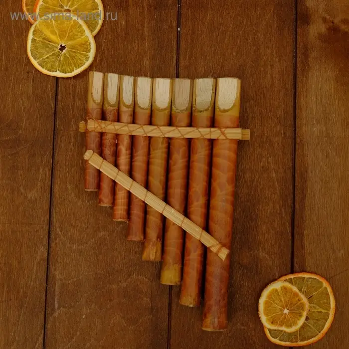 Сувенирный музыкальный инструмент "Флейта" 20х3х14 см МИКС