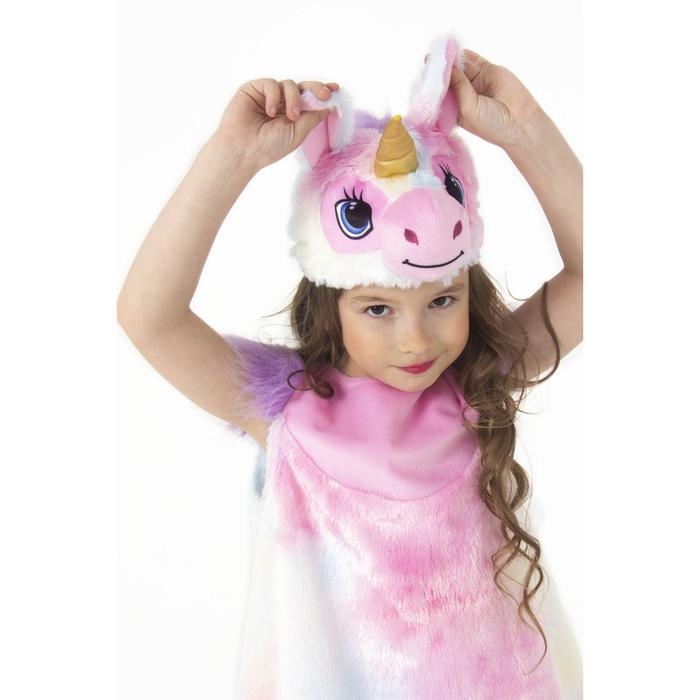 Карнавальный костюм «Единорожка Нежность», маска, сарафан, гетры, р. 26, рост 104 см Карнавальный костюм «Единорожка Нежность», маска, сарафан, гетры, р. 26, рост 104 см