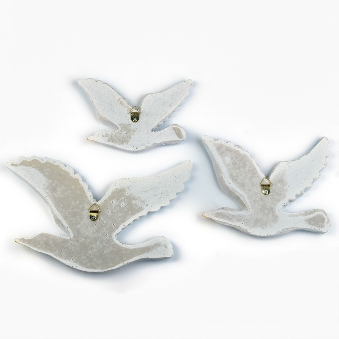 Интерьерный сувенир Интерьерный сувенир "Чайки" набор из 3шт, 10,15,24см
