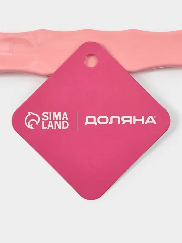 Щётка банная на ручке, массажёр, 33×6 см, розовая