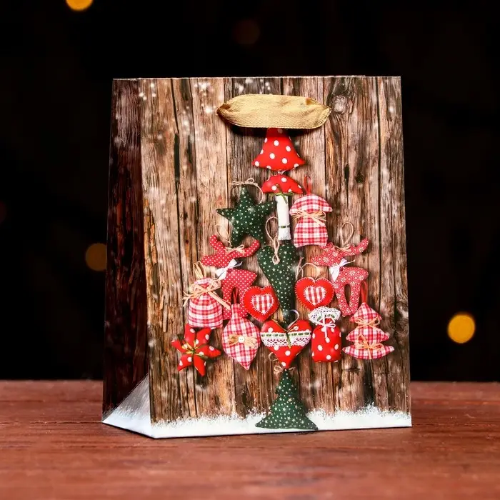 Пакет ламинированный «Зимние чудеса» 11,5 х 14,5 х 6 см