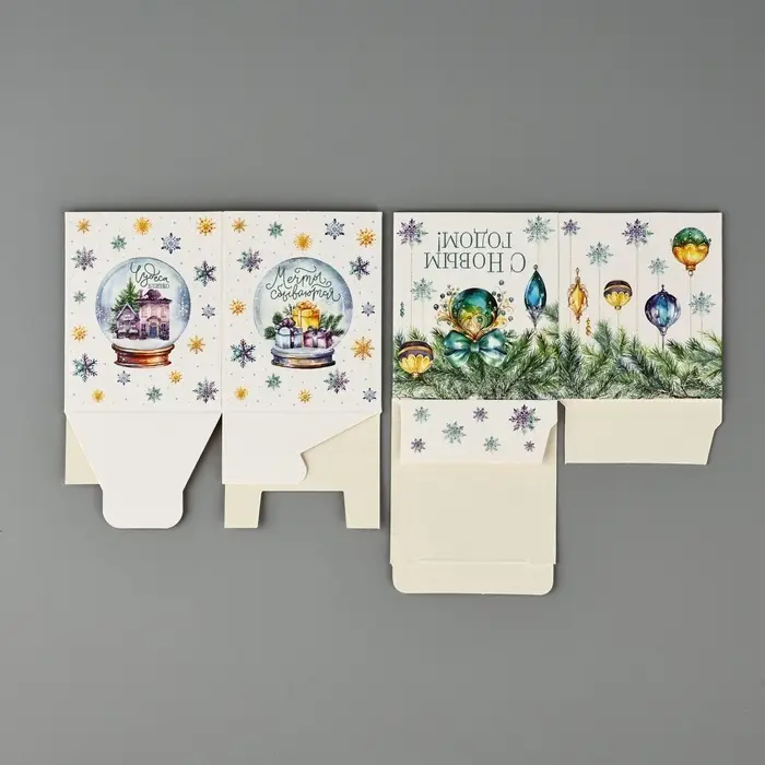 Бонбоньерка новогодняя «Снежный шар», 6 х 7 х 6 см Бонбоньерка новогодняя «Снежный шар», 6 х 7 х 6 см