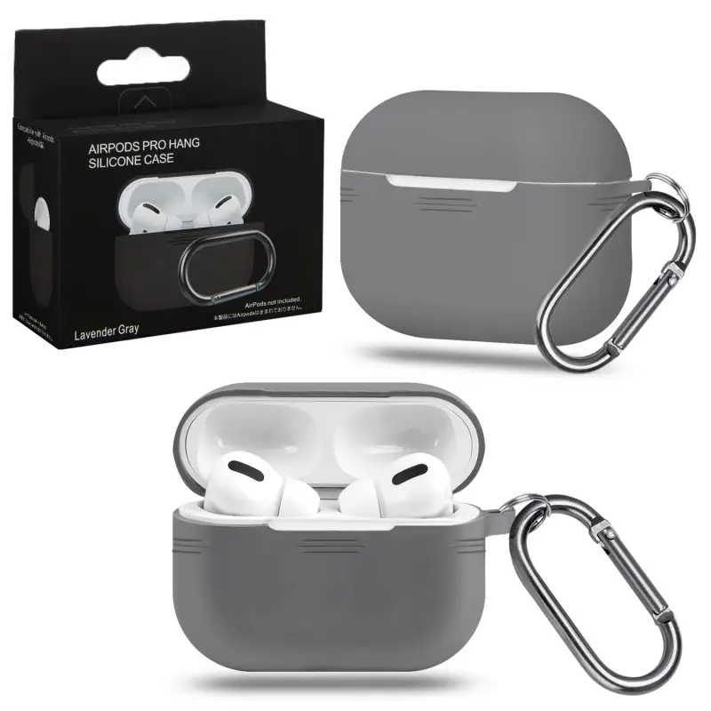 Чехол для AirPods Pro с карабином №13 Gray