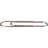 Скрепки Deli никелированные, 33 мм, негофрированные,100 шт/уп