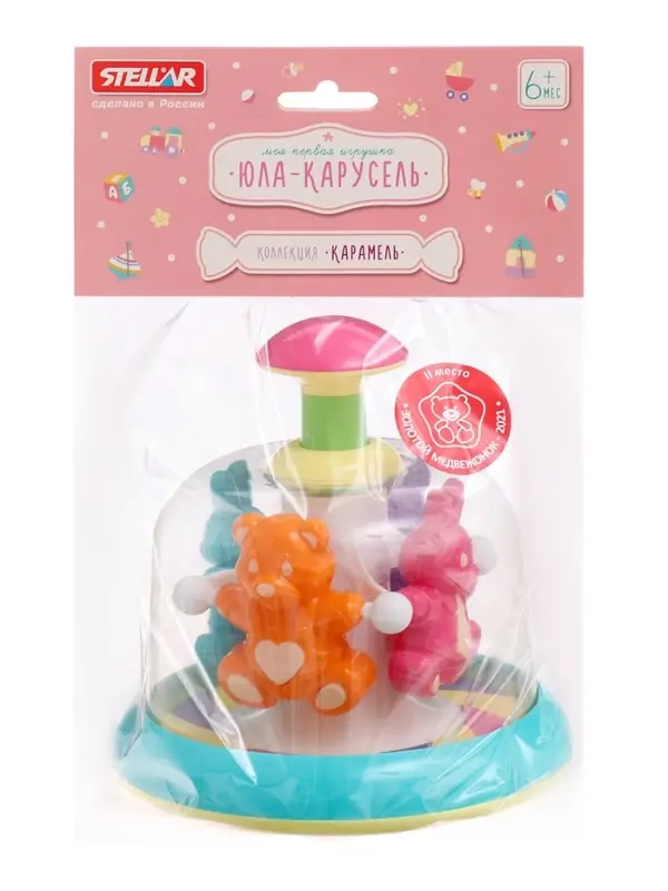Юла-карусель STELLAR &laquo;Лесная сказка&raquo;, МИКС