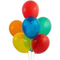 Воздушные шары латексные 12", кристалл, 100 шт., МИКС