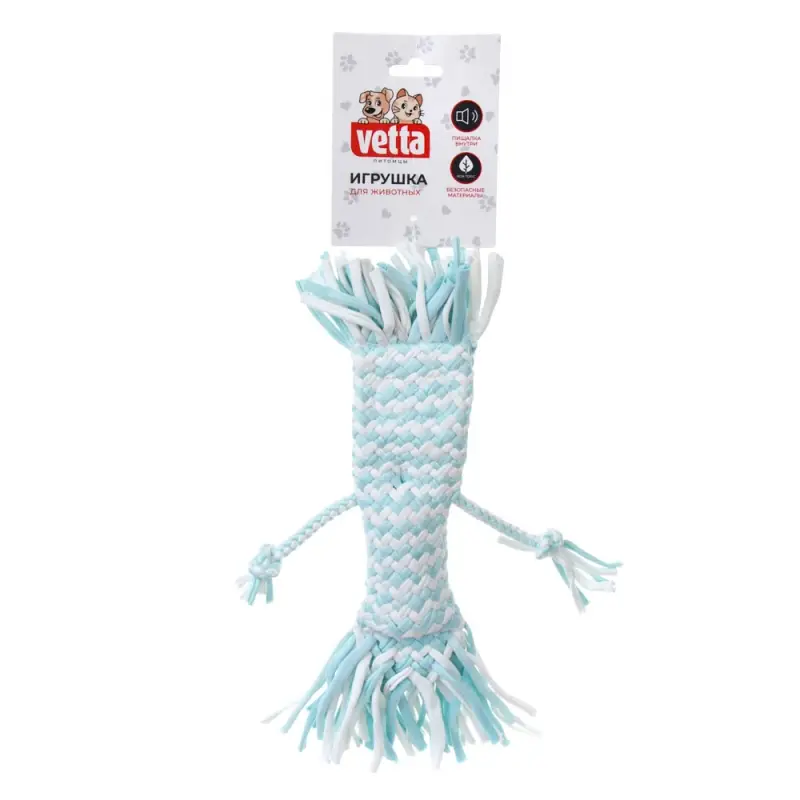 VETTA Игрушка для домашних животных, хлопок, ПВХ, 15х4 см