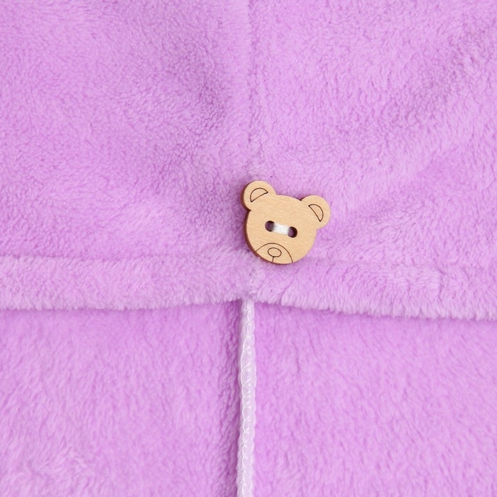 Полотенце-чалма для сушки волос Этель цвет сиреневый, 65*25 см, 100% п/э Полотенце-чалма для сушки волос Этель цвет сиреневый, 65*25 см, 100% п/э