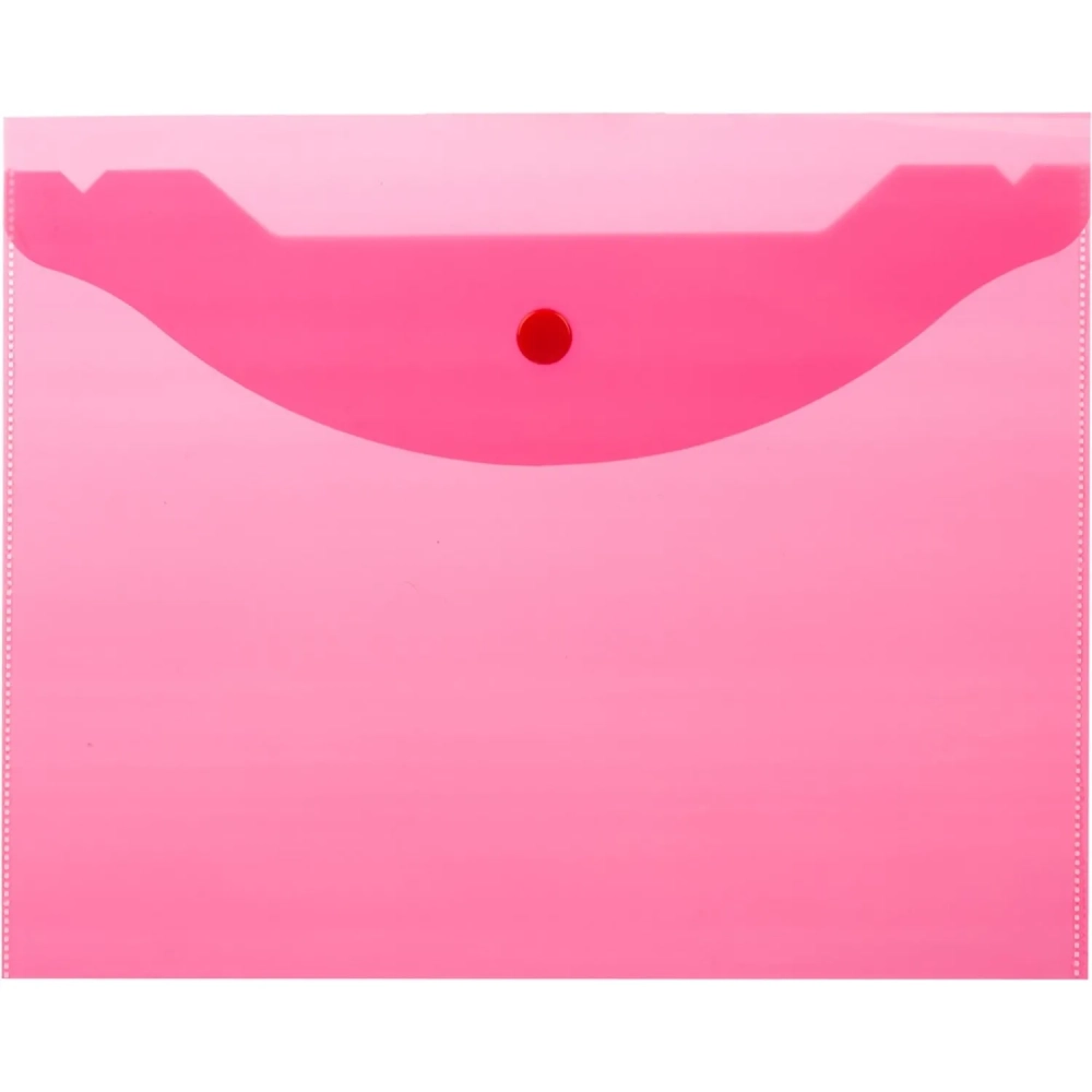 Папка-конверт на кнопке А5,190x240мм,Attache, 180мкм, 10шт.уп , ассорти