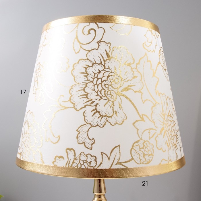 Настольная лампа Настольная лампа "Мартина" Е27 40Вт золото 20х20х40 см RISALUX