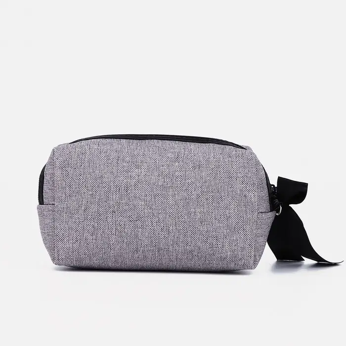 Косметичка дорожная на молнии, с подкладом, цвет серый Косметичка дорожная на молнии, с подкладом, цвет серый