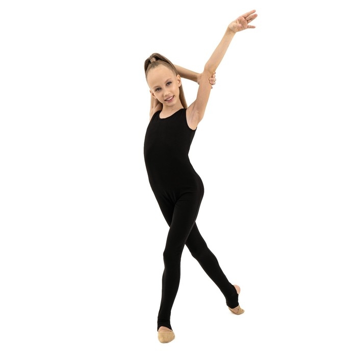 Комбинезон для гимнастики и танцев Grace Dance, р. 28, цвет чёрный Комбинезон для гимнастики и танцев Grace Dance, р. 28, цвет чёрный
