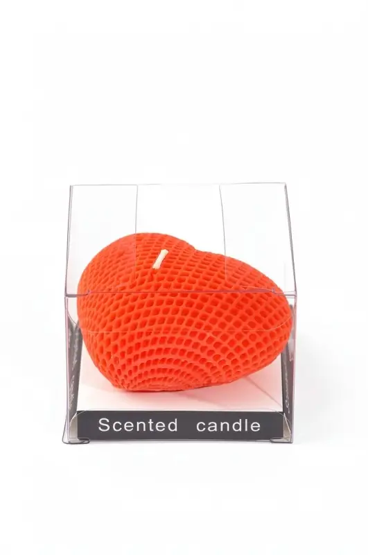 Свеча декоративная &laquo;Сердце&raquo; 6.6&times;6.4&times;5 см, 60 г, красный